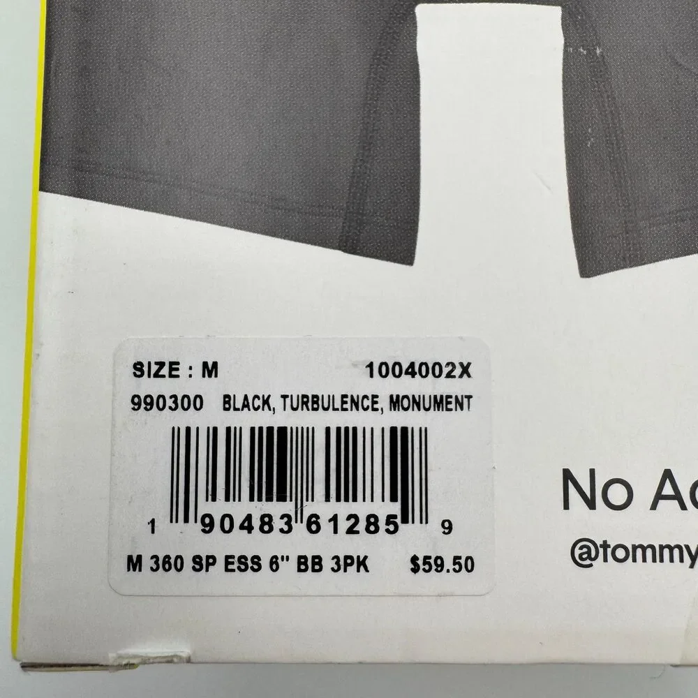 Tommy John Men's 3 Pack Essential 360 Sport Micro Boxer Briefs Medium M NIB